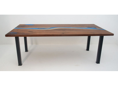 Řeka Stoly Jídelní stůl Design Stůl Moderní nábytek 220x90 Epoxy pryskyřice Oceán Moře