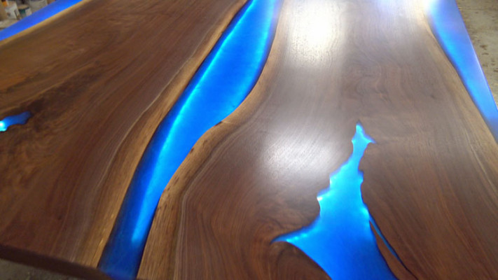 Čínská jídelní židle River Table Vražené dřevo Stůl 260x110 Masivní stoly