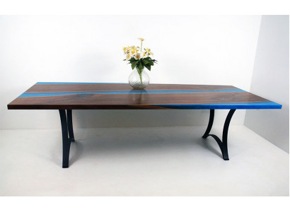 Moderní stoly jídelní stůl mořský design stůl pryskyřice řeka nábytek 220x90 epoxid oceán