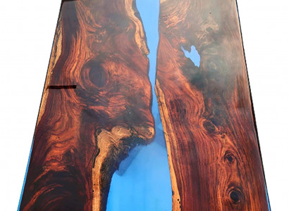 Stoly Jídelní stůl Designový stůl Moderní Moře Řeka Nábytek 200x90 Epoxy pryskyřice Oceán