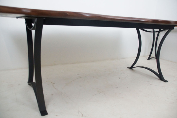 Jídelní stůl River Table Skutečné dřevo říční stůl 220x100 Masivní stoly Epoxidová pryskyřice