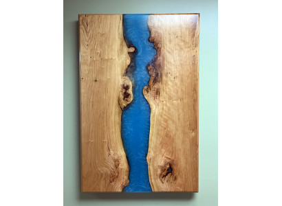 Jídelní stůl River Table Massiv Stoly 220x100 řekový stůl Moře Vodopád Epoxidová pryskyřice