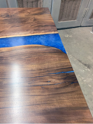 Epoxidharz Esstisch River Table 240x100 Flusstisch Neu Echtes Holz Tische  Epoxidový jídelní stůl River Table 240x100 řeka Nový Skutečné dřevo Stoly