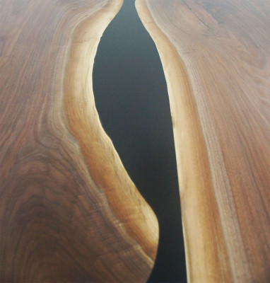 Epoxidový stůl River Table z masivního dřeva skutečného dřeva 240x100 řeka Stůl Nový