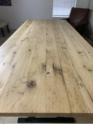 Pravý dřevěný epoxidový stůl River Table 260x90 Nový Masivní stoly