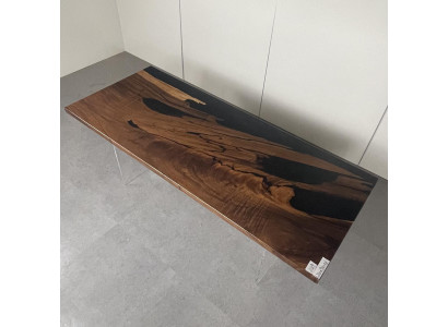 Jídelní stůl Black River Table Skutečné dřevo říční stůl 221x91cm Stoly