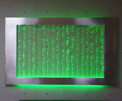 Stěnový panel s bublinkami vody LED vodní stěna Designérský vodní obraz