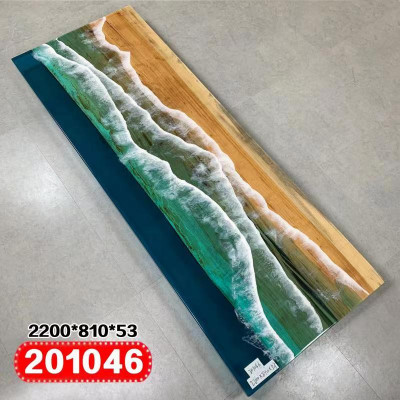 Stůl Design Stůl Moderní Stoly Moře Oceán Řeka Epoxidová pryskyřice