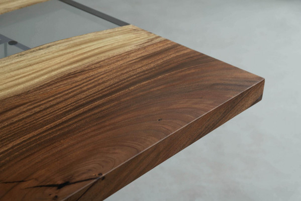 Jídelní stůl River Table, pevný stůl 220x80 řeka stůl moře vodopád.