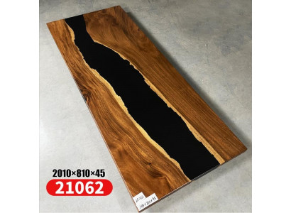 Jídelní stůl River Table masivní stoly 201*81 říční stůl skutečné dřevo epoxidová pryskyřice