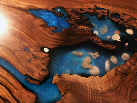 Míra, která vyhovuje židli epoxidová pryskyřice Epoxy Resin River Skutečné dřevo Cena 1 m² stolu