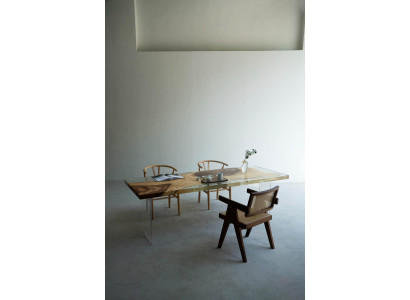 Luxus design stůl epoxidová pryskyřice stůl jídelní stůl 200x80 masivní dřevěný nábytek