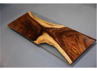 Jídelní stůl Moře Voda Řeka Skutečné dřevo Říční stůl 180x80 Stoly Epoxy pryskyřice Nový