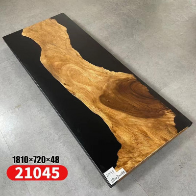 Stůl Epoxidová pryskyřice Jídelní stůl Skutečné dřevo Masivní nábytek Vodopád Epoxy
