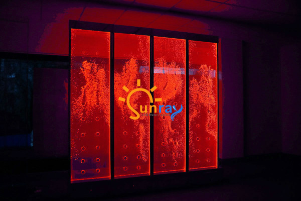 Panel s bublinami vody LED vodní stěna Dekorativní designérská vodní stěna