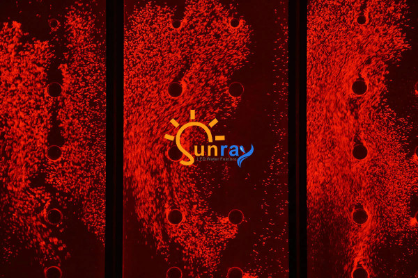 Panel s bublinami vody LED vodní stěna Dekorativní designérská vodní stěna