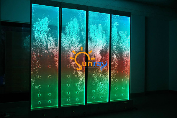 Panel s bublinami vody LED vodní stěna Dekorativní designérská vodní stěna