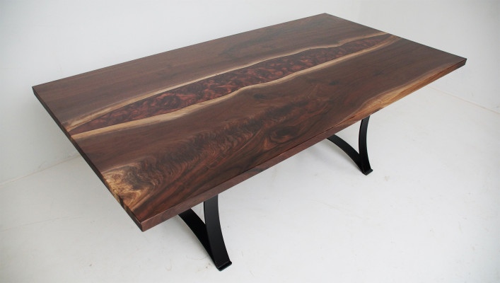 Míra na zakázku stůl epoxidová pryskyřice Pravé dřevo Cenový Epoxy Resin Flow Table 1m2