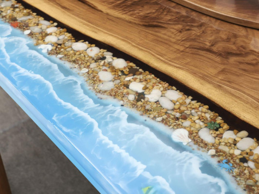 Design stůl Moderní moře řeka nábytek Stoly Jídelní stoly Epoxid