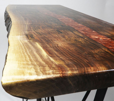 Ruční výroba masivního konferenčního stolu Designový stůl Epoxidová konzole Stoly