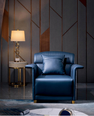 Obývací pokoj designer sofa sestava sedaček 3+2+1 kůžová pohovka moderní.