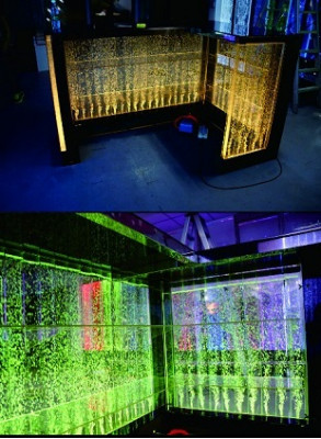 Stůl Voda Bar Stěna Bar pult Osvětlený barový stůl Barový pult LED