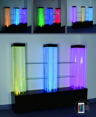 Voda Stěna Zeď Sloup Oddělovací stěna Regál Vitrína Fontány s vodou LED