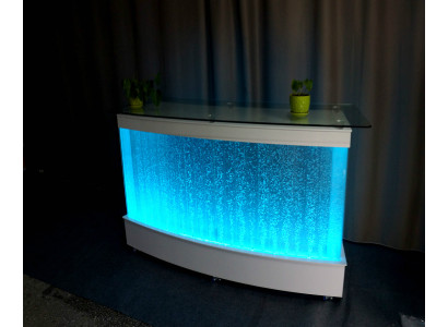 Vodní stěna design baru pult sloup osvětlené luxusní stoly