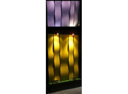 Stěnový panel s LED osvětlením vodní stěna vody Vodní stěny stěna vody 120x200cm