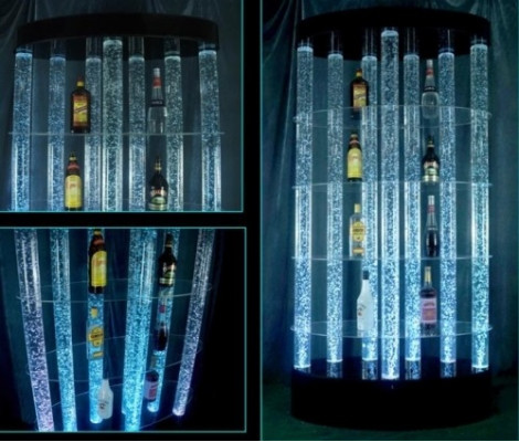 Sloup LED vodní stěna Bar Regál Vodní sloupy Pult Designer.