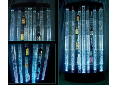 Sloup LED vodní stěna Bar Regál Vodní sloupy Pult Designer.