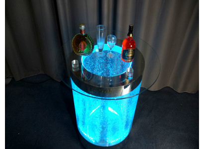 Led Pás Bar Stůl Voda Stěna Bar Pult Regál Nábytek Osvětlený Konferenční Stůl