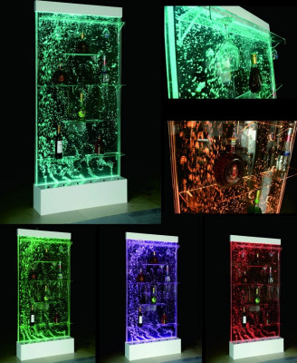 Led Bar Police Skříň Vodní zeď Sloup Stěny Waterwall Trennwand