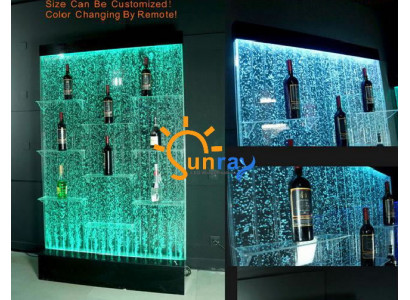 Pult Regály Designer Osvětlené Led Voda Stěna Bar Regál Sloup