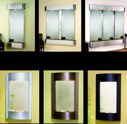 Led vodní stěna design Vodní sloupy Vodopád Obrazový rám 56*117