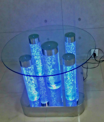 Designový stůl s vodou Konferenční stůl Vodní sloupy Sloup Pohovka Stoly LED