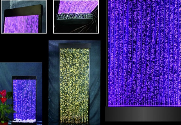 Panel s LED Moderní vodní stěna Vodní stěny Vodní bubliny Dekorativní stěna