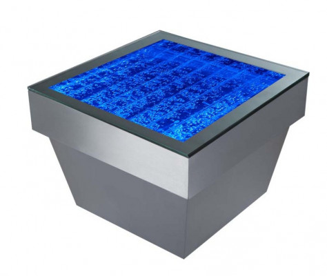 Design Stolek Konferenční stůl Voda Sloup Dekor Voda Pohovka Stoly LED