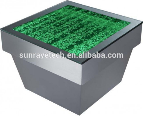 Design Stolek Konferenční stůl Voda Sloup Dekor Voda Pohovka Stoly LED