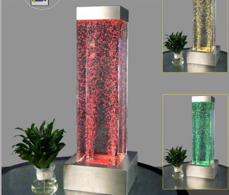 Vodní sloup 20x80cm Vodní stěna Sloupy Stěna Oddělovací stěna LED