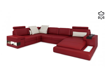 Elegantní designový rohový gauč ve tvaru U - zažijte exkluzivní pocit bydlení.