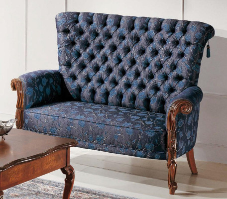 Italienische Sofagarnitur Sofa 2xSessel Couchtisch Beistelltisch 4tlg Luxus Set