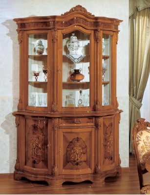 Vitrína Italský luxusní nábytek Vitríny Skříň Sklo Design Skříně
