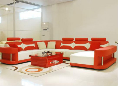 Wohnlandschaft Ecksofa Ecke Sofa Couch Polster Möbel Garnitur XXL Big -> Obývací krajina rohová sedací souprava rohová pohovka nábytek garnitura XXL Big