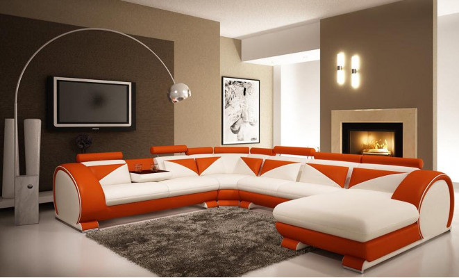 Wohnlandschaft Ecksofa Sofa Couch Polster Garnitur Ledersofa Neu Vigo U Form Max -> Obývací krajina Rohová sedací souprava Pohovka Potahová souprava Kožená pohovka Nová Vigo U Forma Max