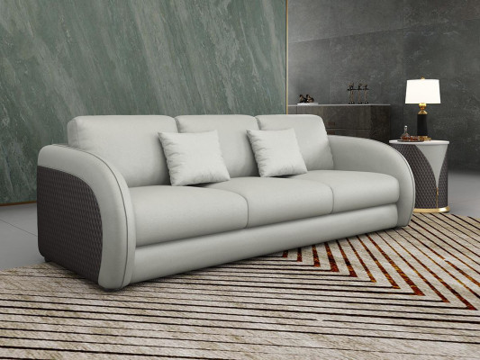 Sedací souprava designová pohovka z kůže s polstrováním 6dílná sada sedací soupravy konferenční stolek.