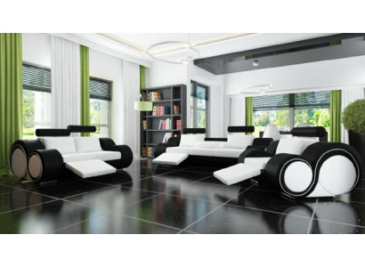 Sofa set + USB cushions 3+2+1 sofa set Designer lounge relax cushion set
