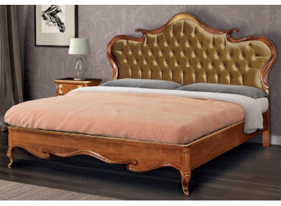 Chesterfield postel, design luxus dvojitá hotelová postel, italský dřevěný nový.