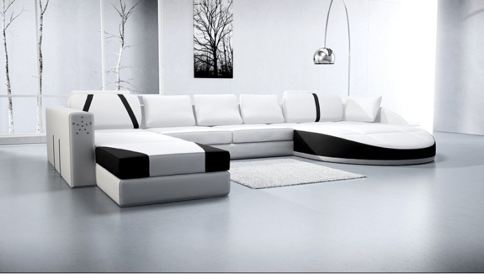 Kůžená pohovka Rozkládací sedací souprava Rozkládací sedačka Rozkládací souprava Rozkládací sedací souprava Rozkládací sedačka Rozkládací souprava Design Moderní pohovka A1122