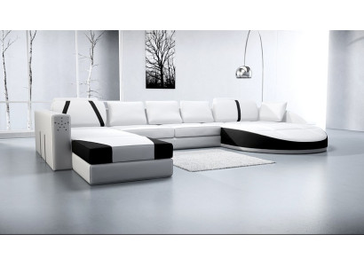 Kůžená pohovka Rozkládací sedací souprava Rozkládací sedačka Rozkládací souprava Rozkládací sedací souprava Rozkládací sedačka Rozkládací souprava Design Moderní pohovka A1122